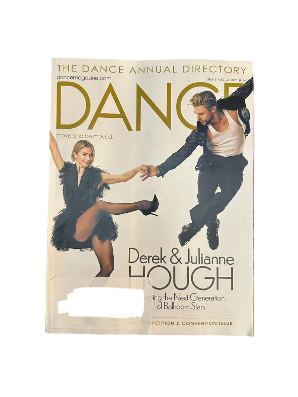 Dance Magazine July August 2025 Derek & Julianne Hough Next Gen Ballroom Stars